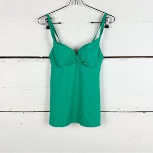 Lands end tankini top green 32B